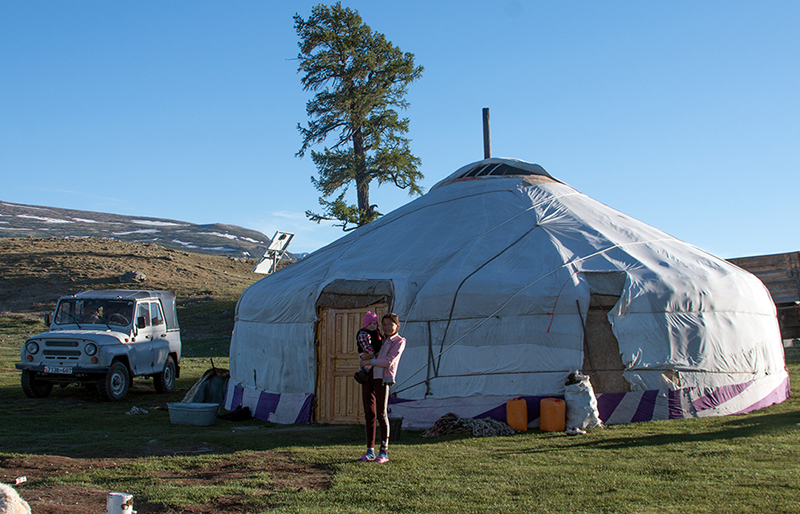 Altai Mountain Local family