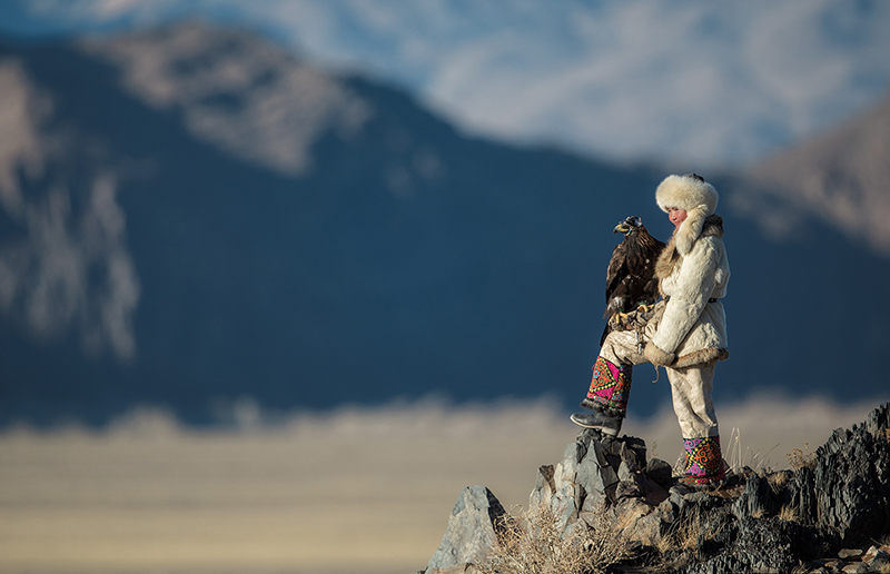 Aisholpan at the Golden eagle Festival 2018