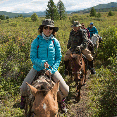 horse riding adventure in Khovsgol Lake NP