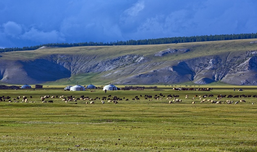 Trekking through Orkhon Valley in Mongolia