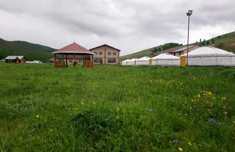 Tsenkher hot springs Mongolia