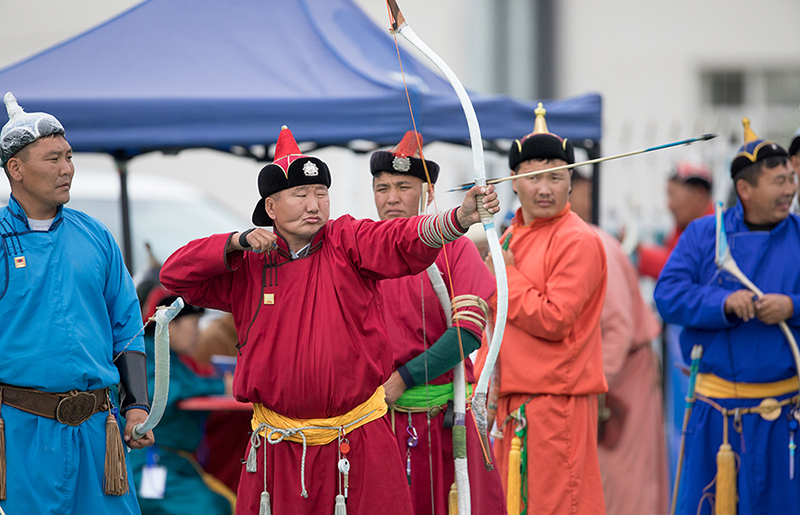 Mongolia naadam festival archery